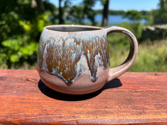 Sparkly Purple and Brown Mug