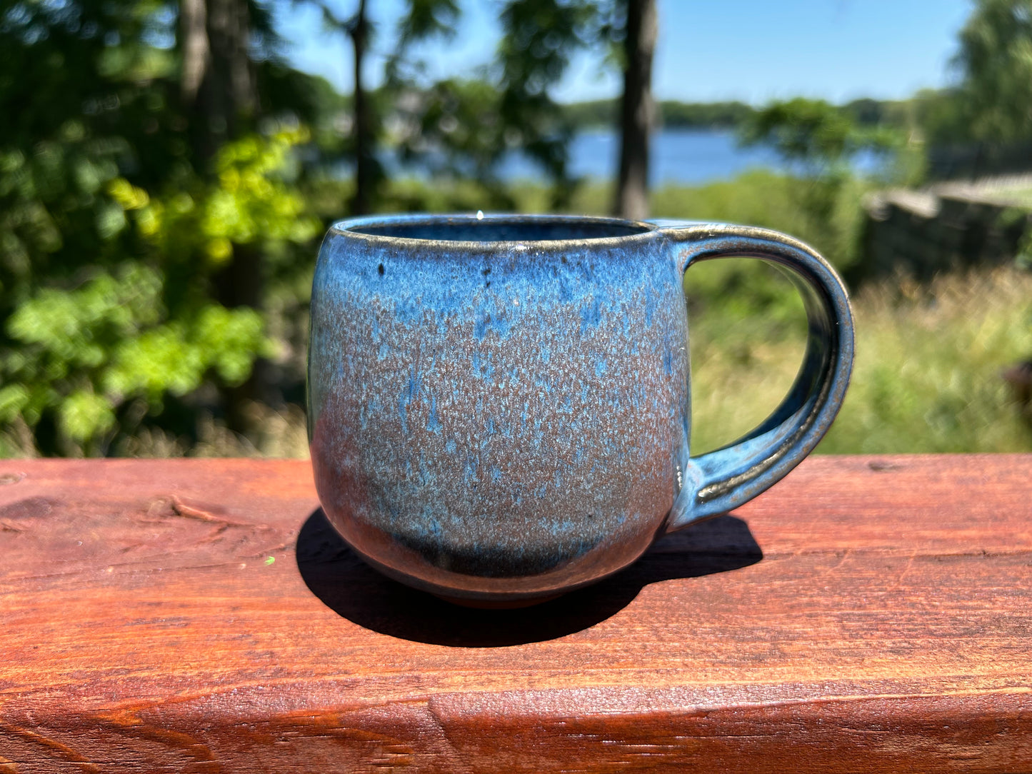 Mottled Blue Mug