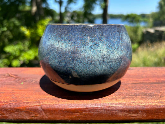 Moody blue vase