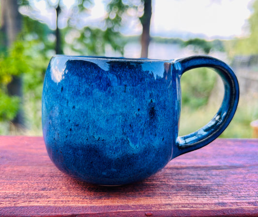 Blue Stoneware Mug