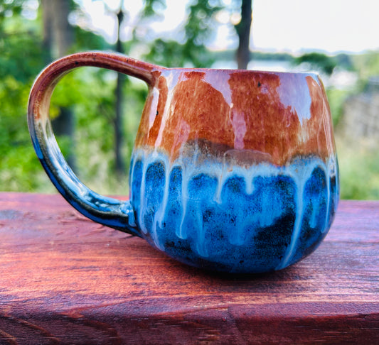 Orange and Blue Mug