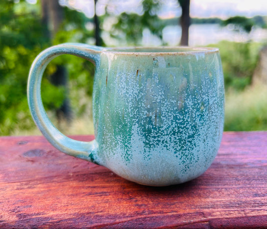 Green Crystalline Mug