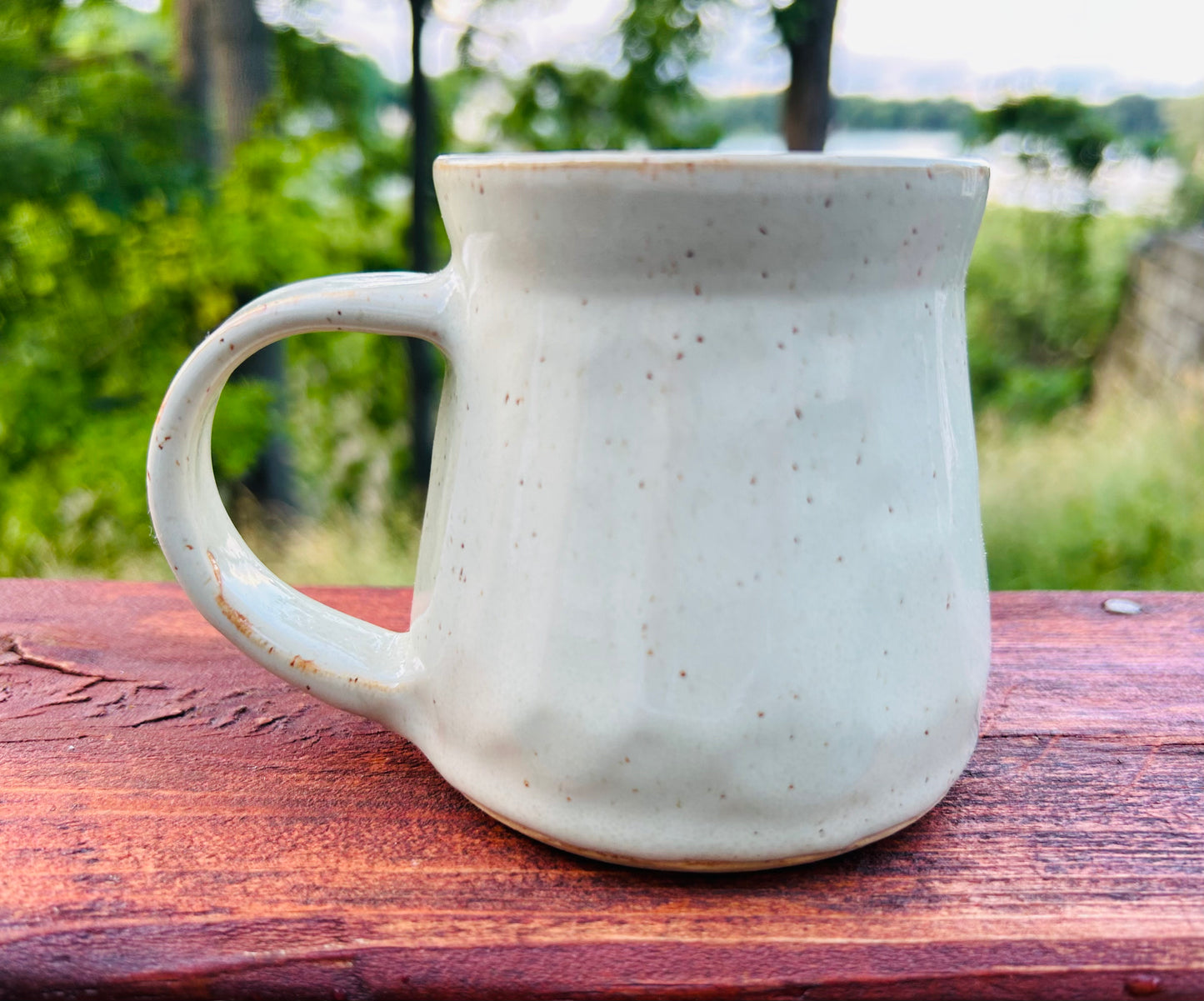 Carved Oatmeal Mug